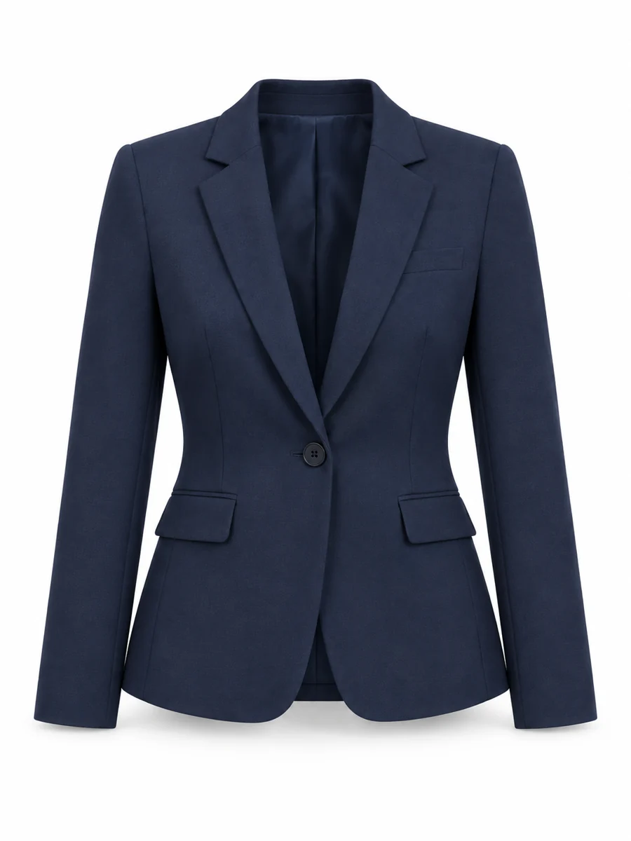 Tailored city jacket, shown in Navy